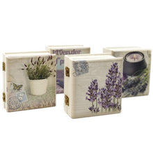 Cargar imagen en el visor de la galería, Caja de aromaterapia con dos aceites esenciales: Árbol del té y lavanda
