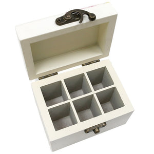 Caja de aromaterapia con seis aceites esenciales: árbol del té, lavanda, citronela, eucalipto, mandarina y romero.