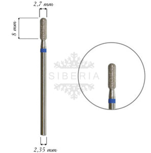 Fresa / Broca de diamante, forma de bala 2,7mm, grano medio