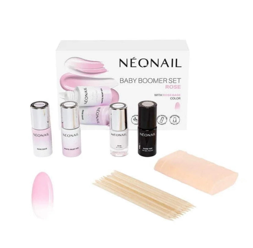 Kit de manicura semipermanente – Baby Boomer Set Rose